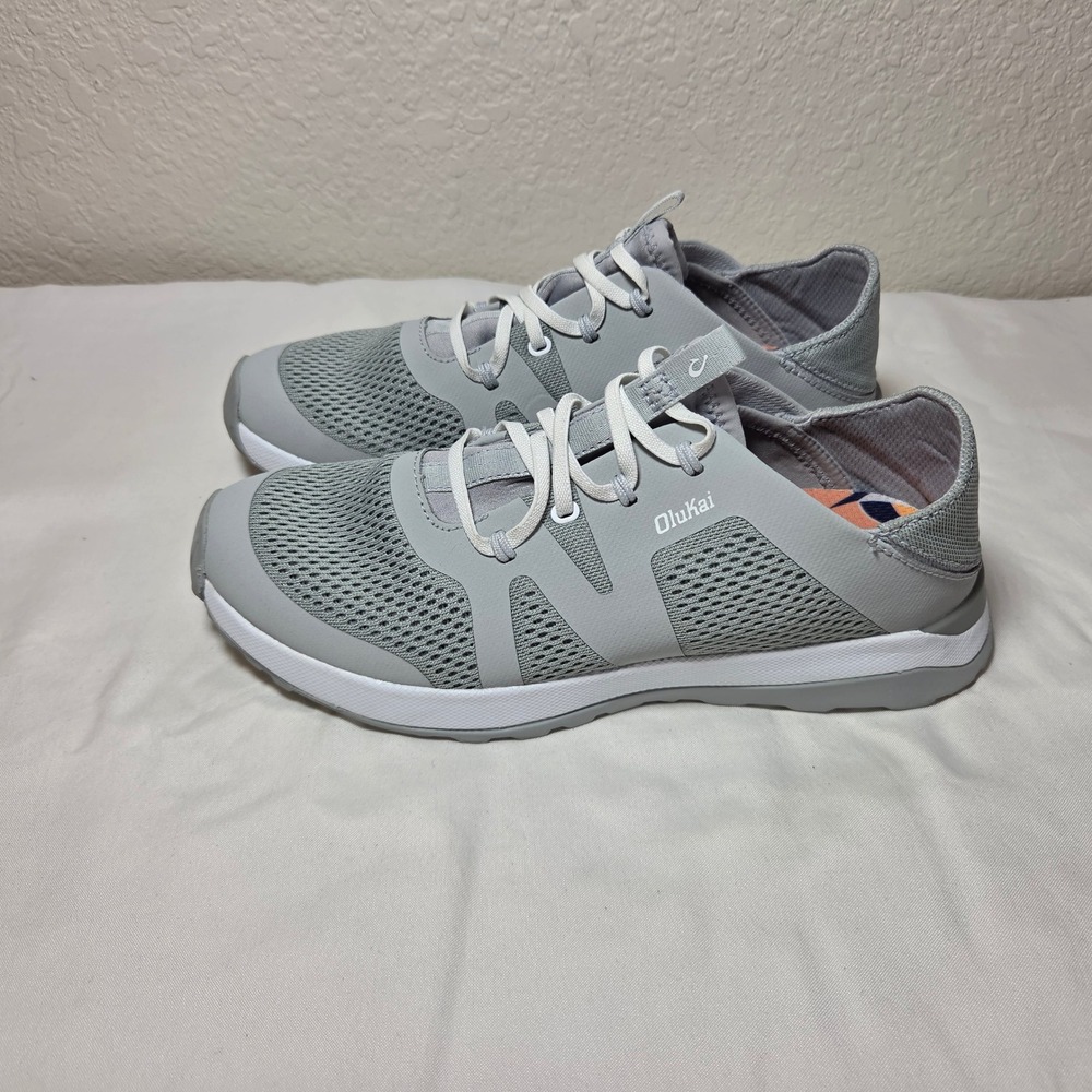 OluKai Huia Womens Grey Training Sneakers Shoes 20492-PGPG Size 9